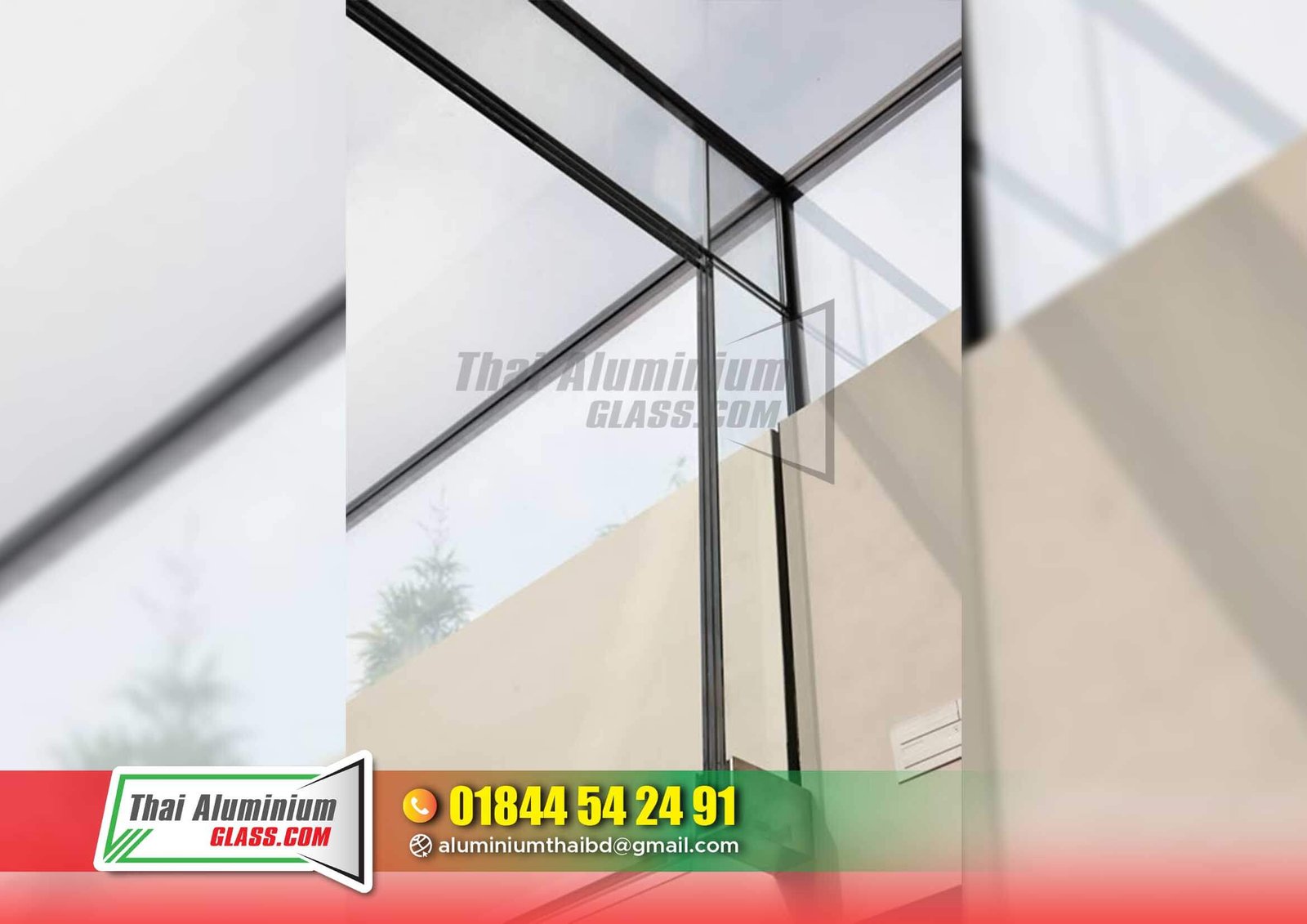 Double-Glazed Glass Partition
