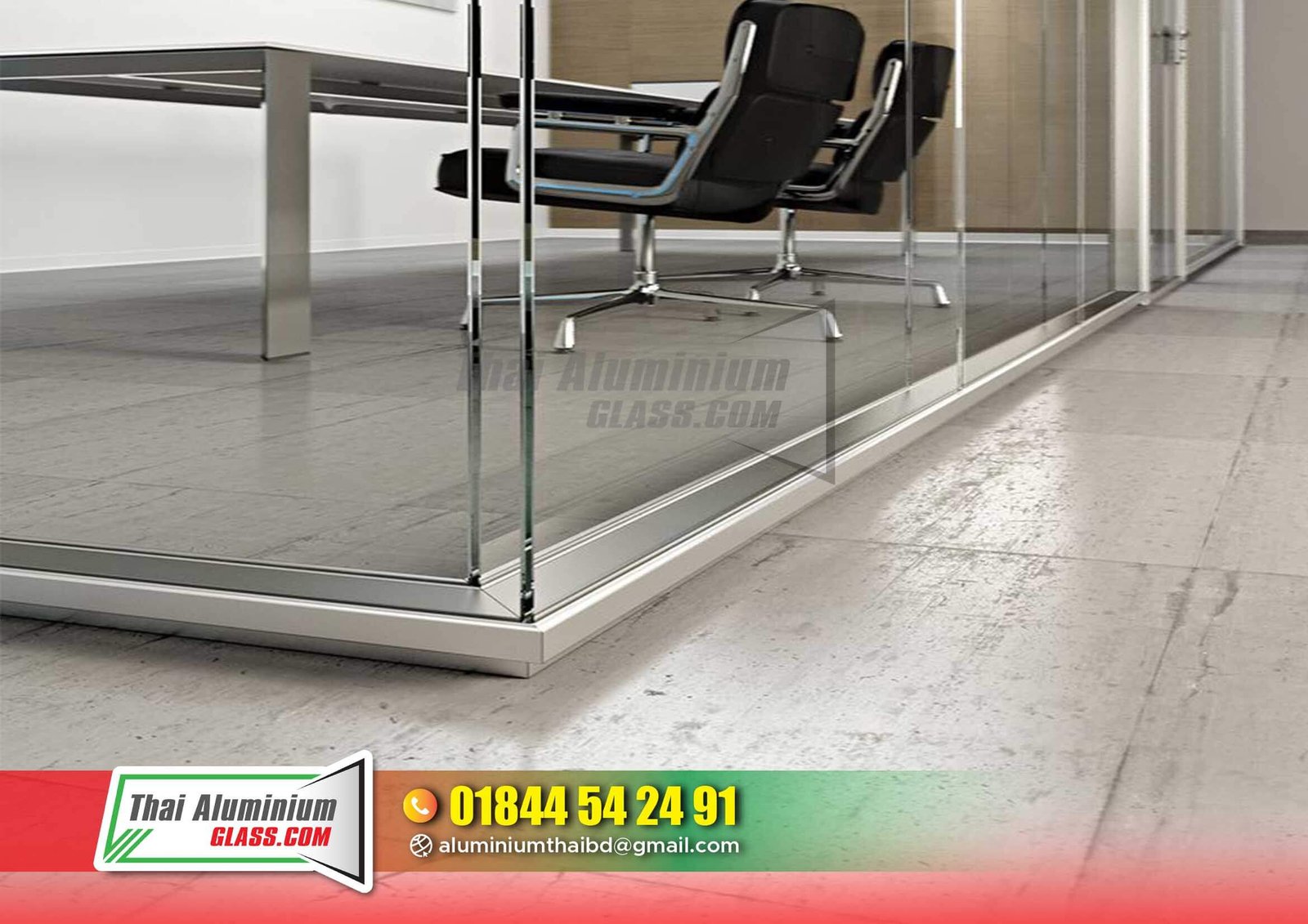 Double-Glazed Glass Partition