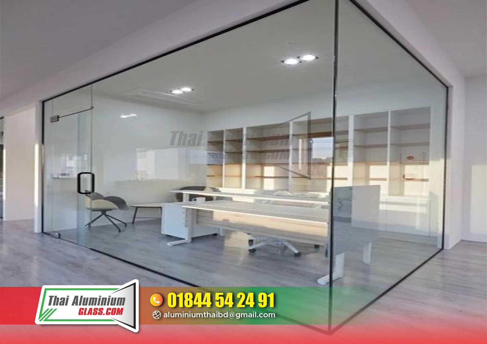 Frosted or Clear Glass Partitions