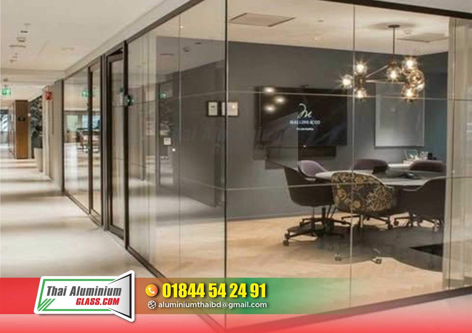 Frosted or Clear Glass Partitions