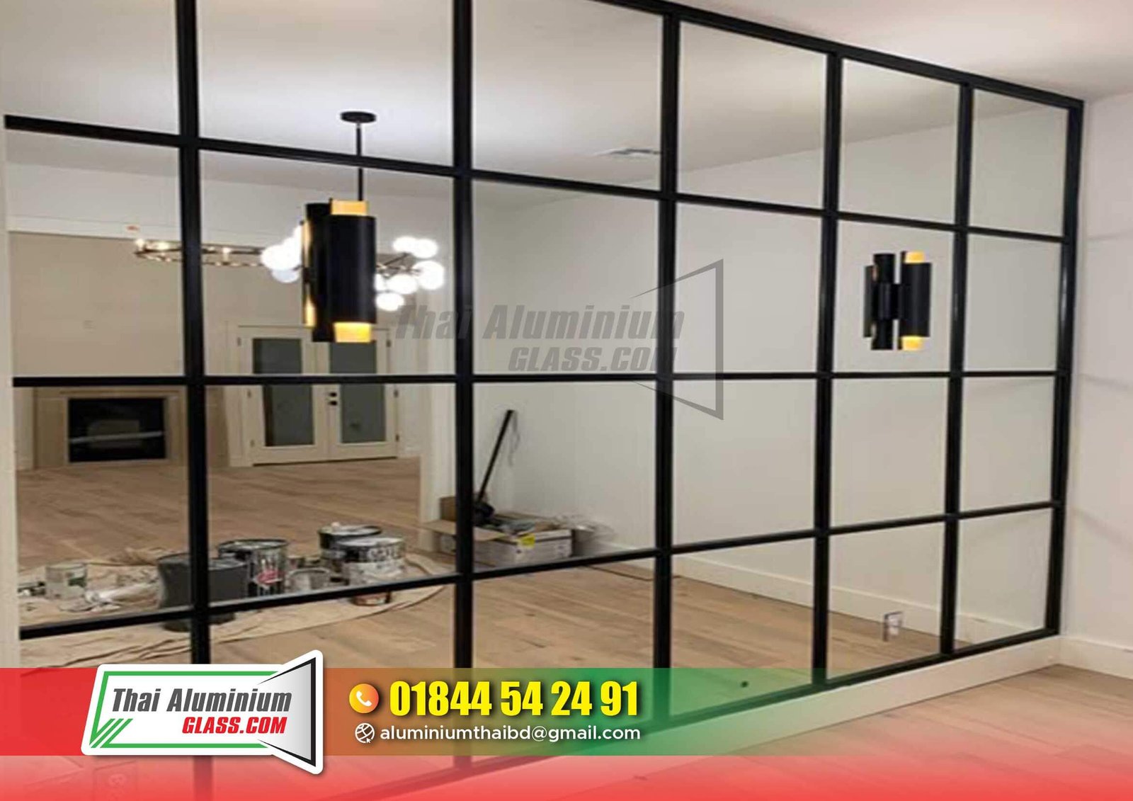 Frosted or Clear Glass Partitions
