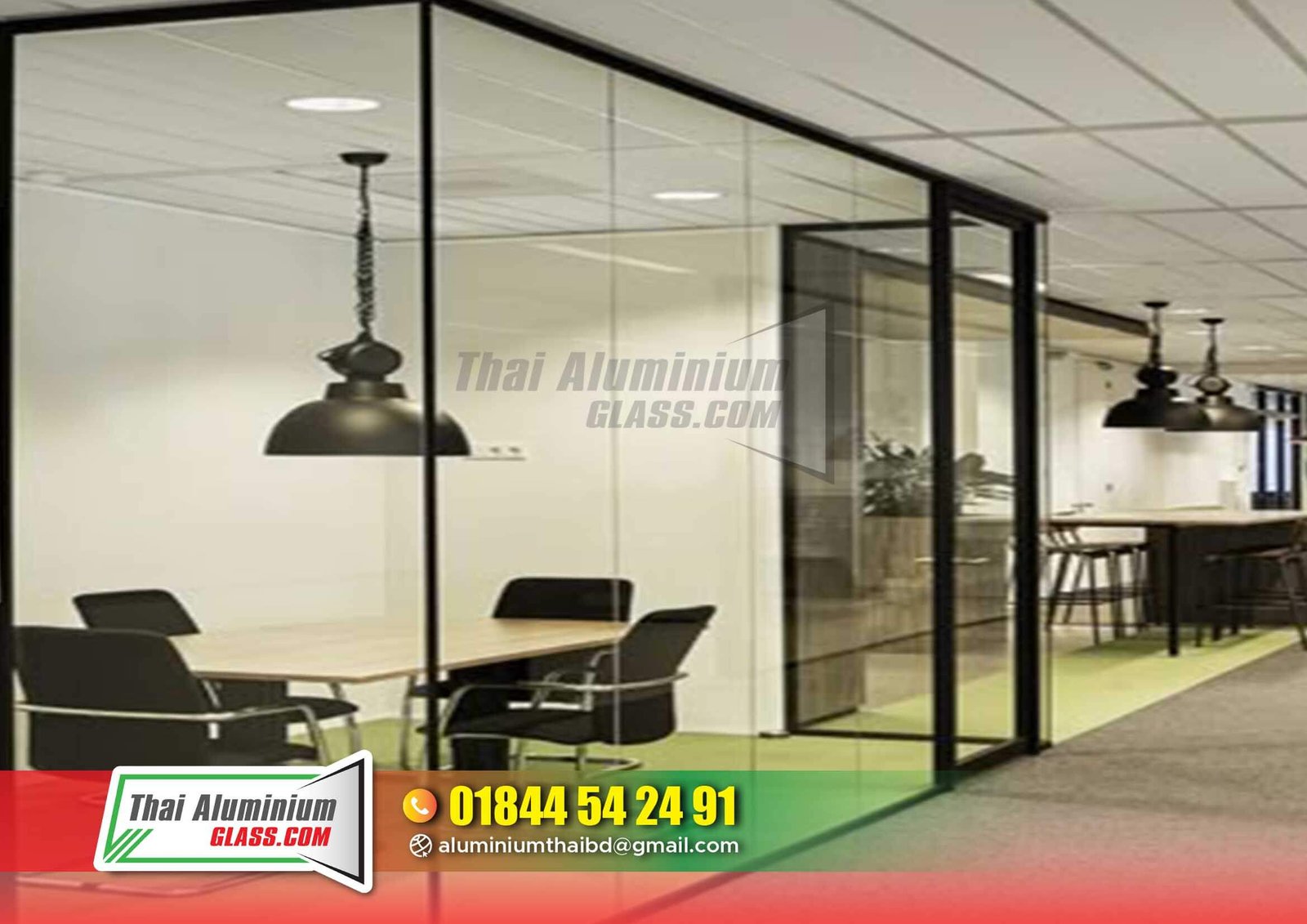 Frosted or Clear Glass Partitions