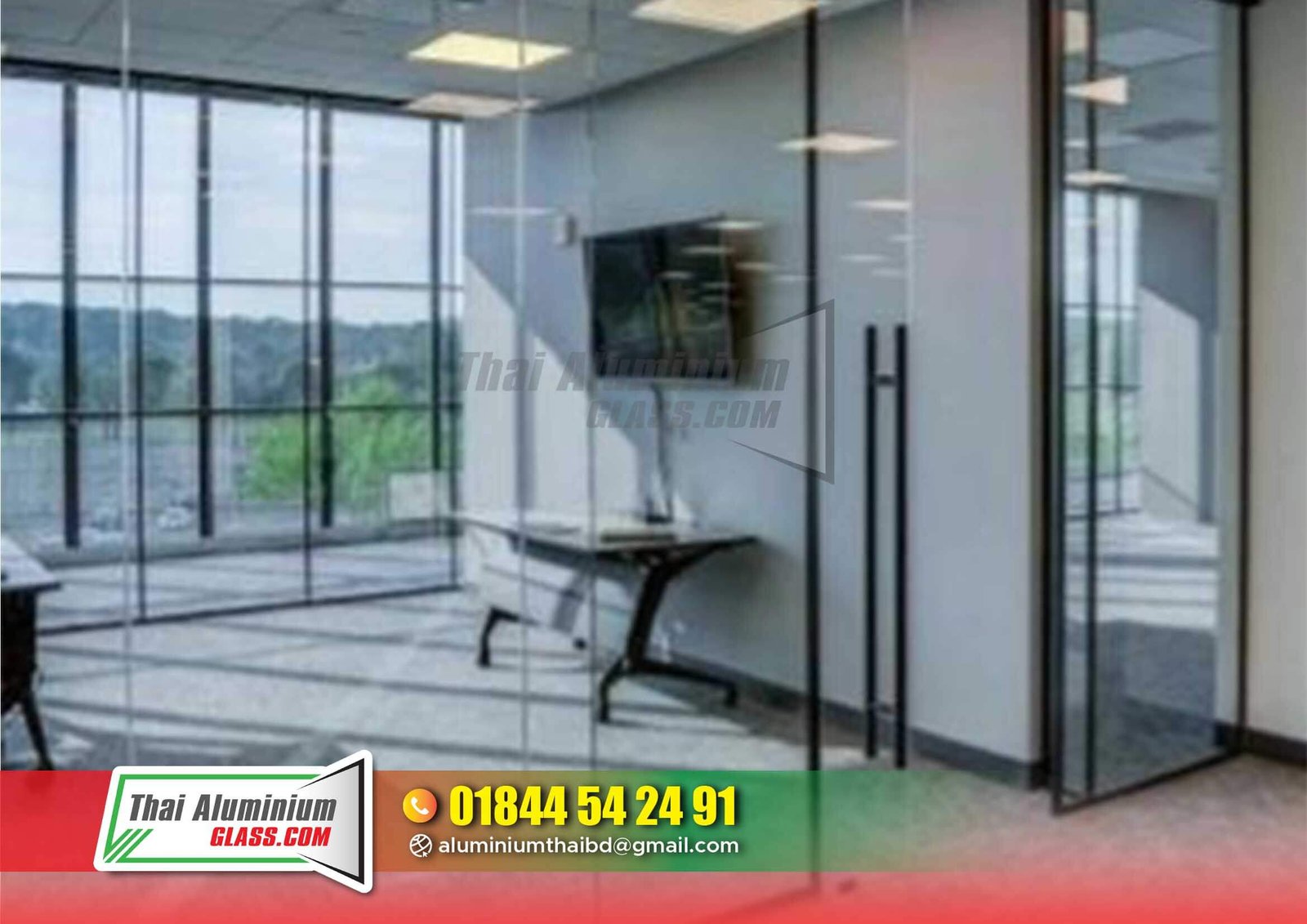 Frosted or Clear Glass Partitions