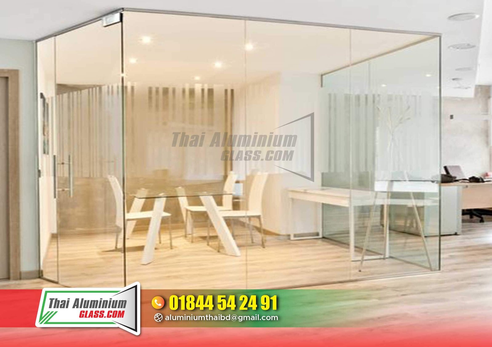 Frosted or Clear Glass Partitions