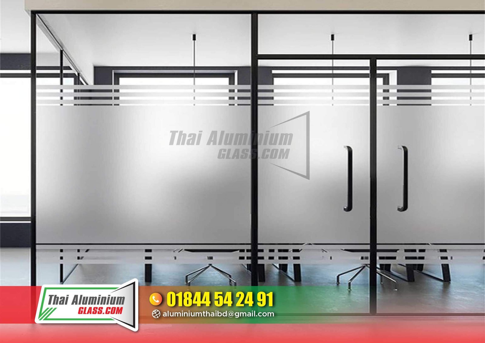 Frosted or Clear Glass Partitions