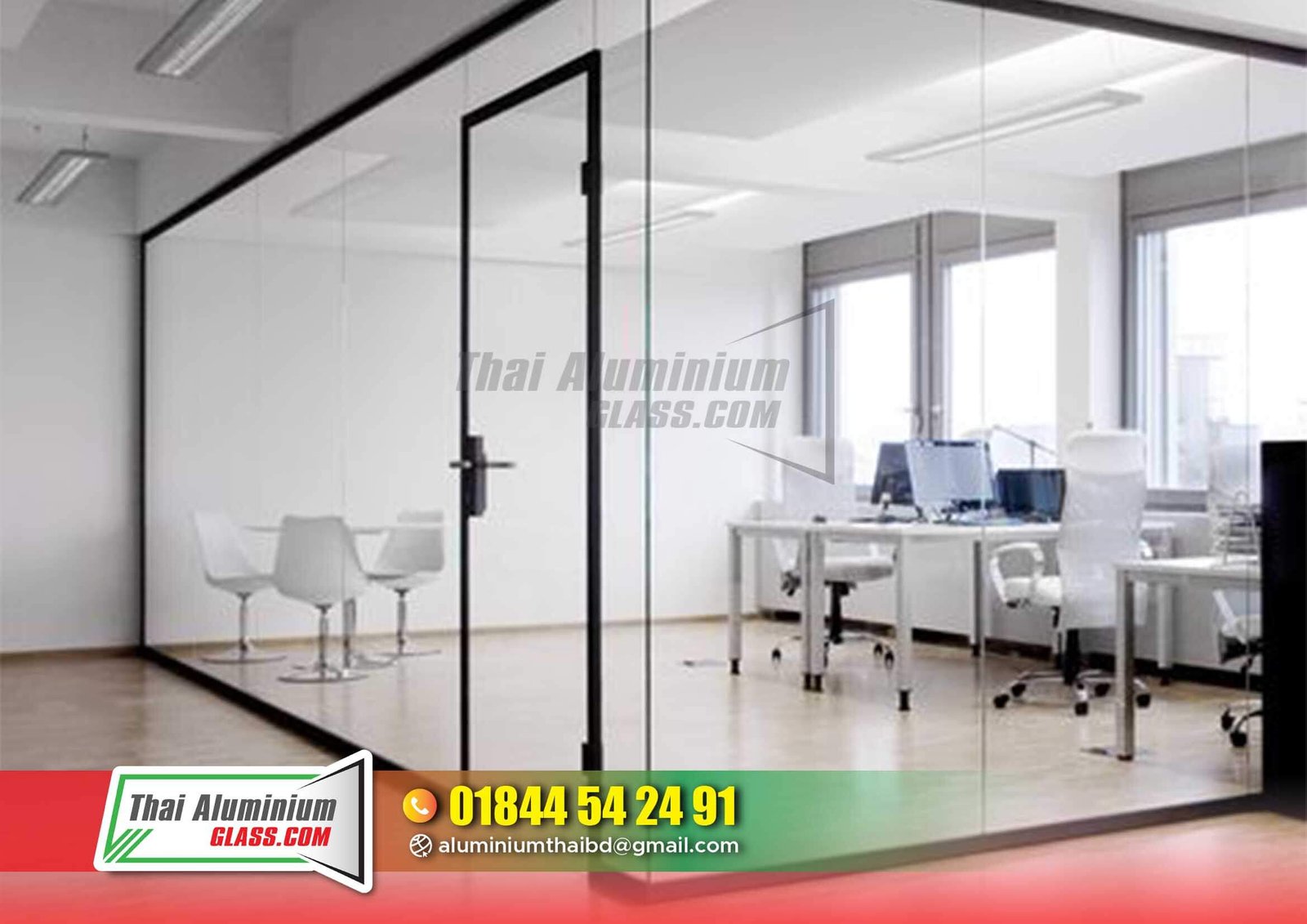 Frosted or Clear Glass Partitions