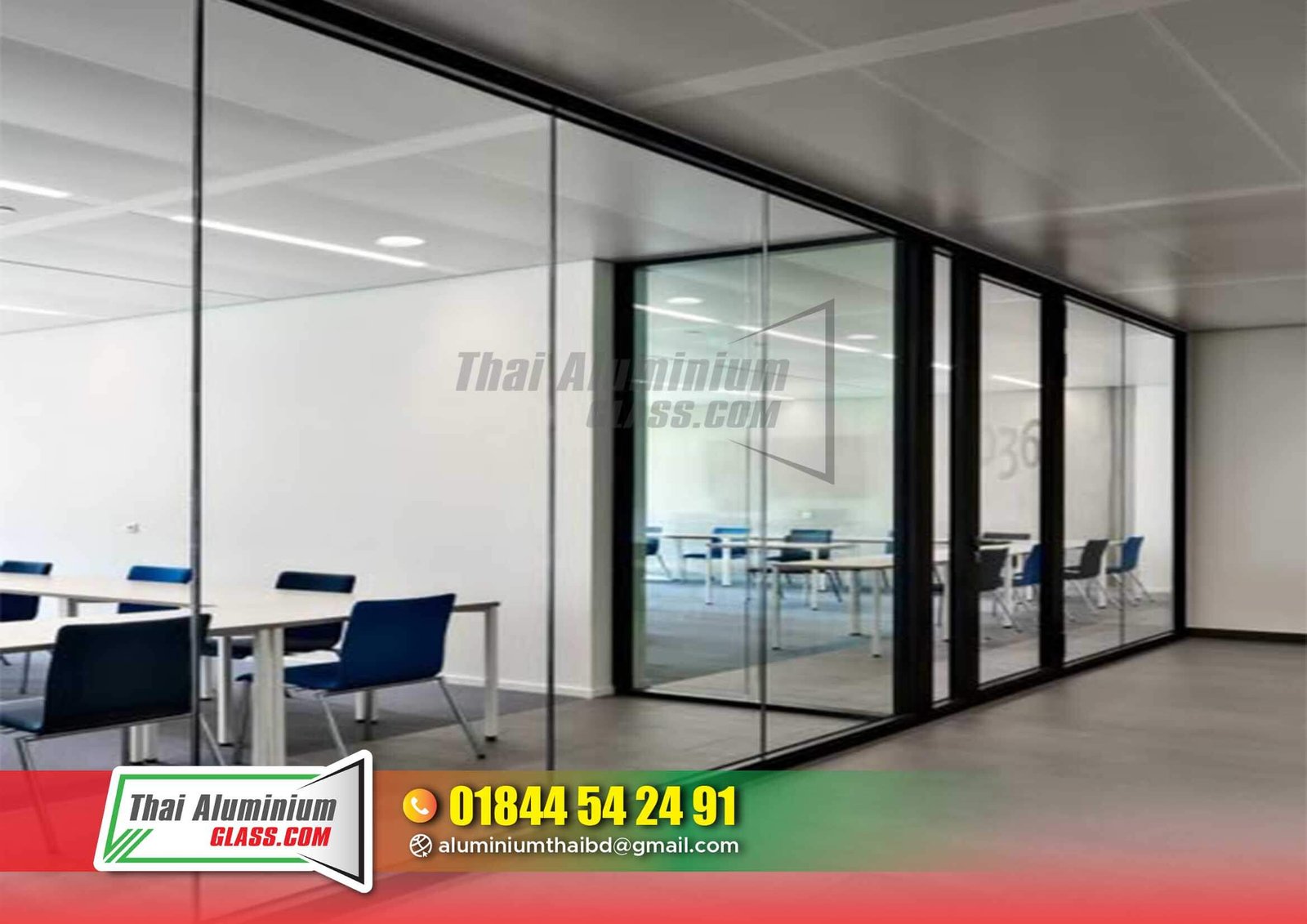 Frosted or Clear Glass Partitions