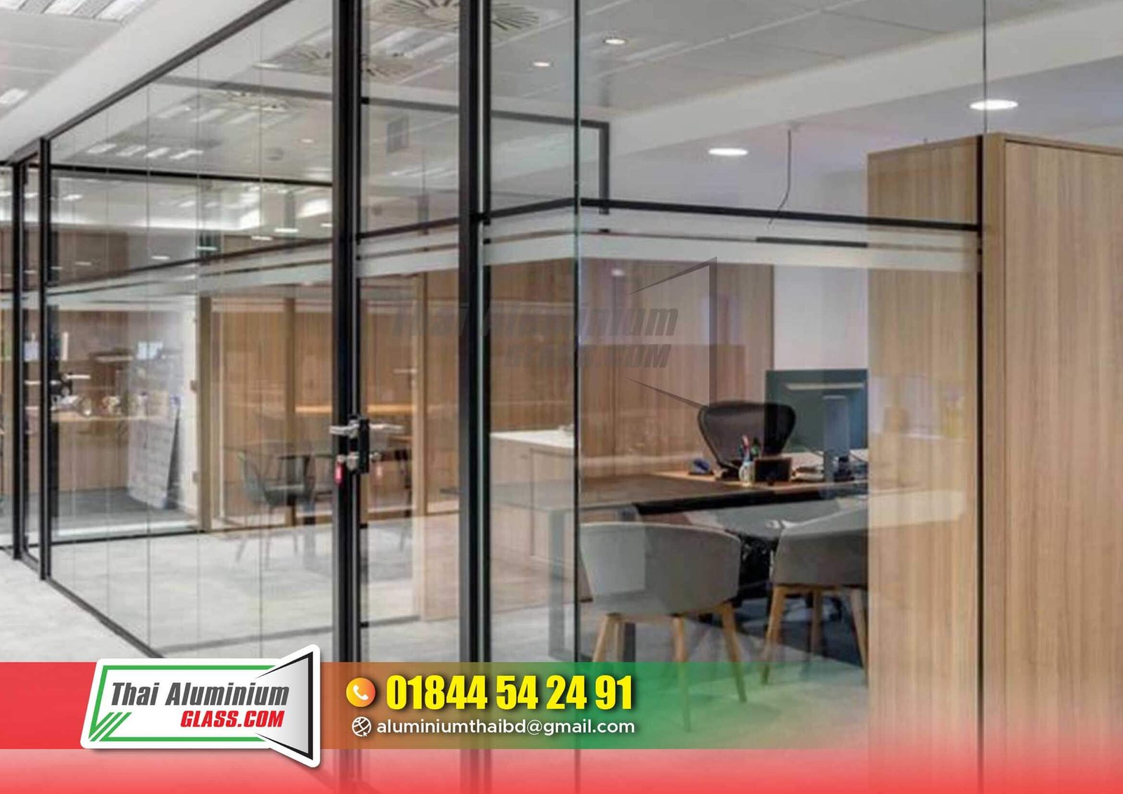 Frosted or Clear Glass Partitions
