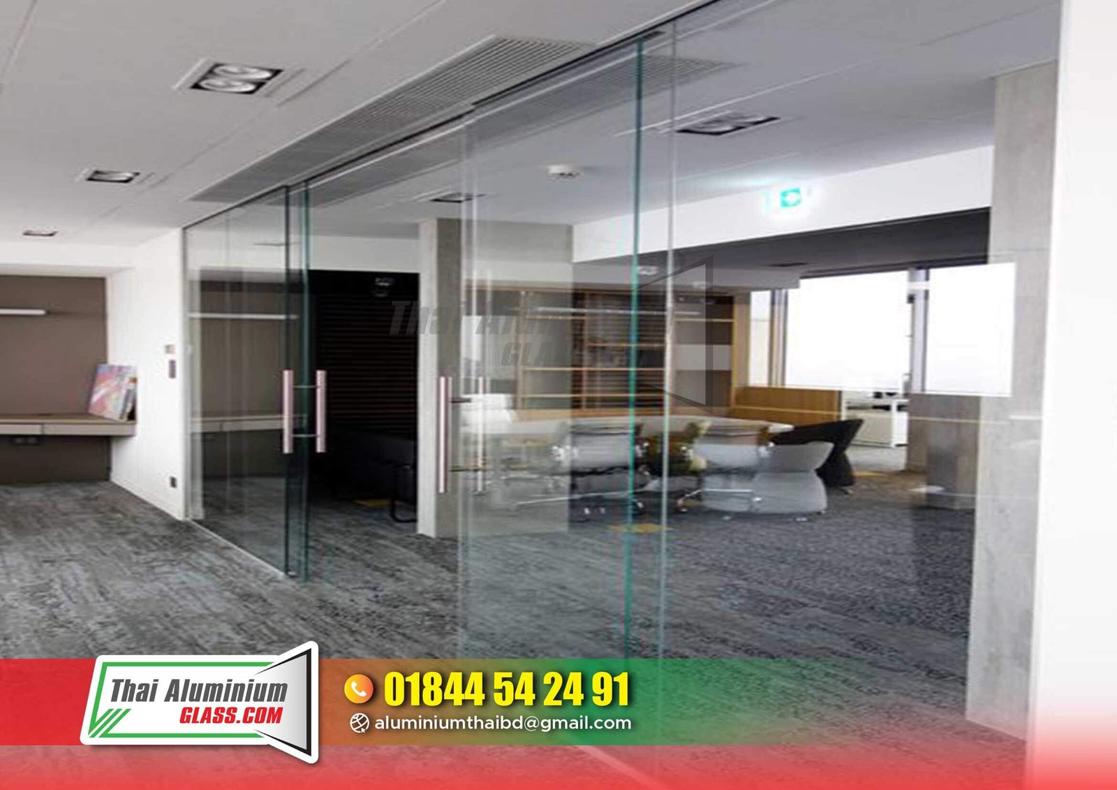 Frosted or Clear Glass Partitions