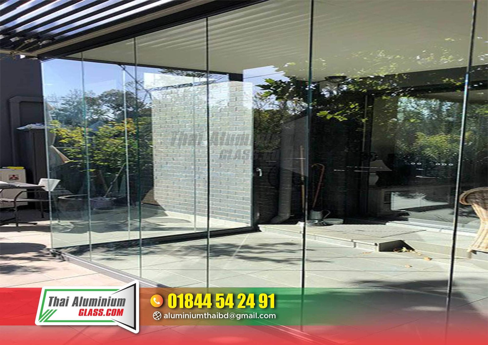 Full-Height Glass Partition