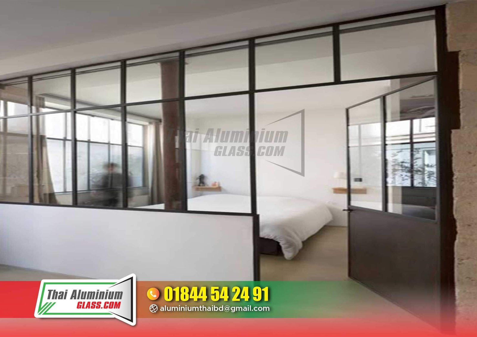 Folding Glass Partition