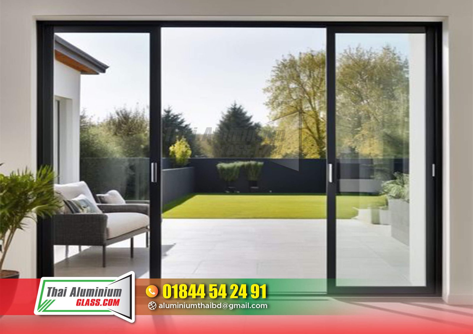 Thai Aluminium with Glass Sliding Door