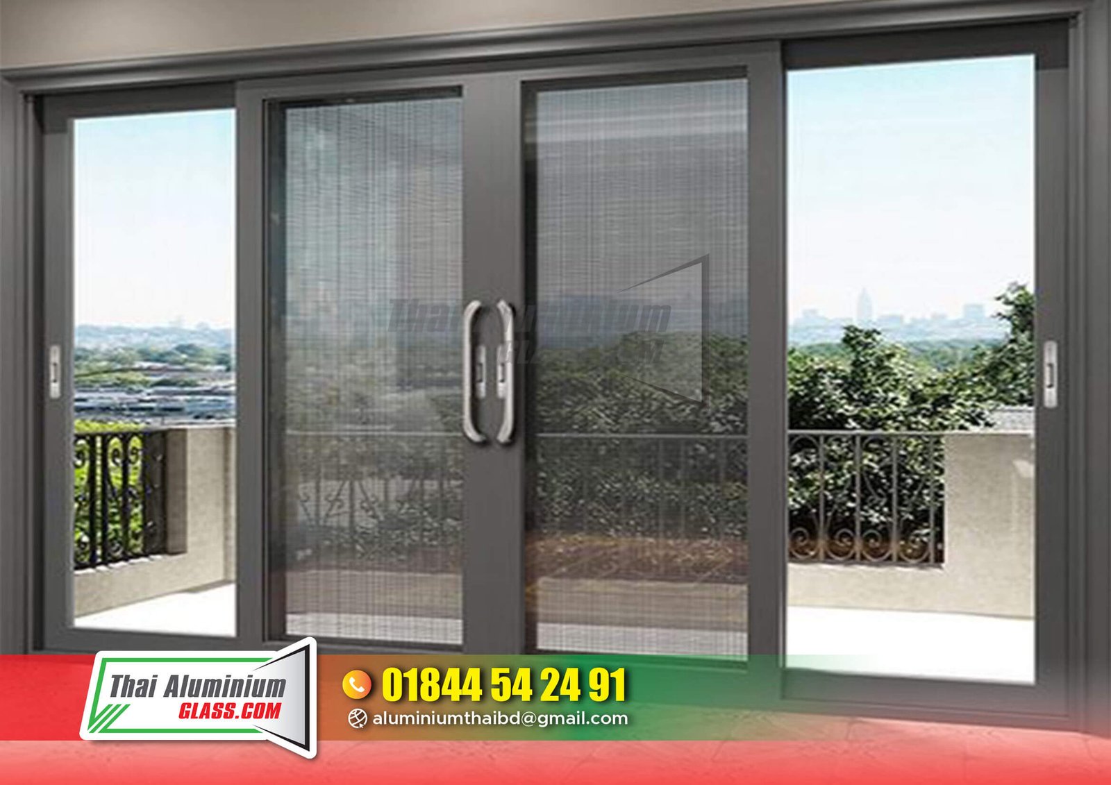 Thai Aluminium with Glass Sliding Door